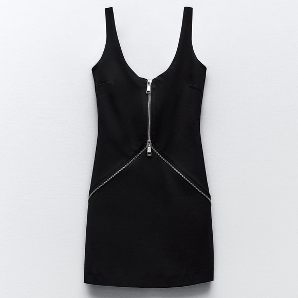 ZARA ZIPPER MINI DRESS - Picture 2 of 6